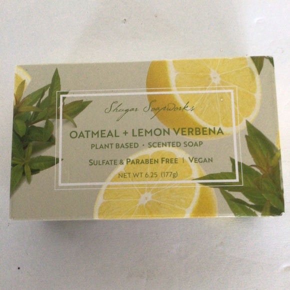 SHUGAR SOAPWORKS OATMEAL AND LEMON VERBENNA BAR SOAP NWT - Picture 4 of 7